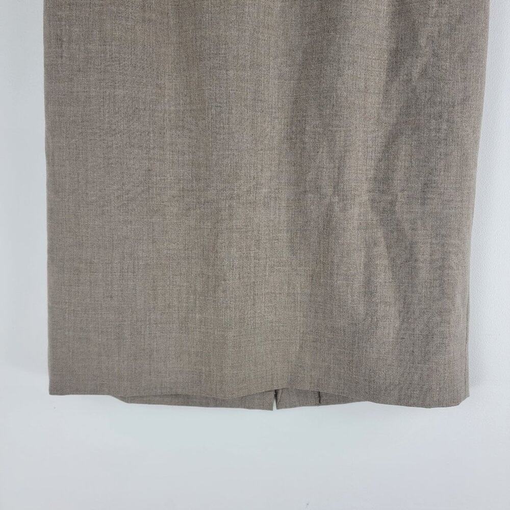 Classiques Entier Pencil Skirt Waist Belt Beige Side Zip Vent Size 4 - Picture 4 of 7
